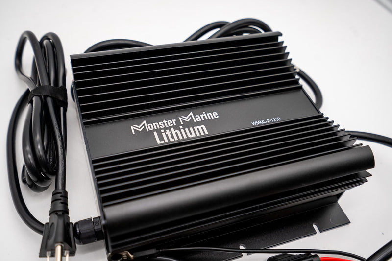 Load image into Gallery viewer, 2 Bank Lithium/AGM/Lead Marine Waterproof Battery Charger
