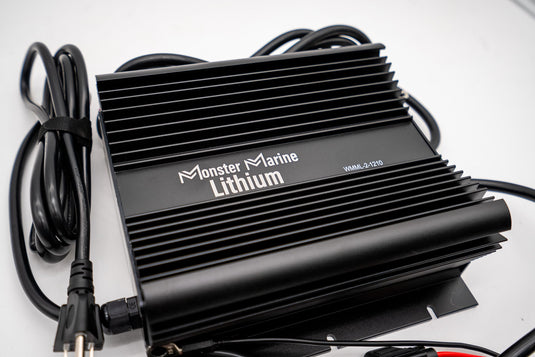 2 Bank Lithium/AGM/Lead Marine Waterproof Battery Charger