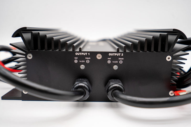 Load image into Gallery viewer, 2 Bank Lithium/AGM/Lead Marine Waterproof Battery Charger
