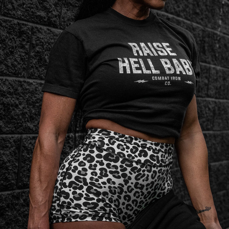 Load image into Gallery viewer, Raise Hell Baby Women's Crop T-Shirt

