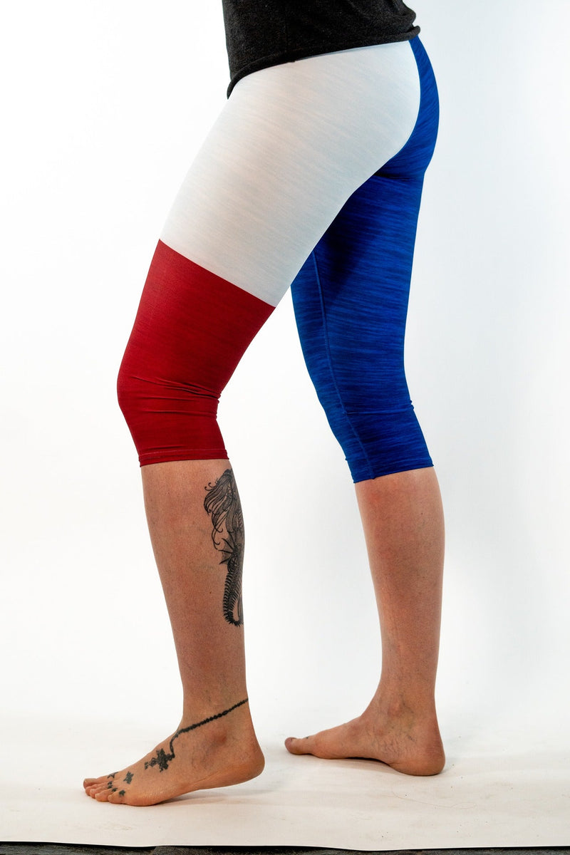 Load image into Gallery viewer, Texas State Pride Flag Capris  *FINAL SALE*

