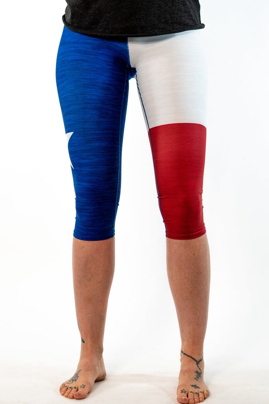 Texas State Pride Flag Capris  *FINAL SALE*