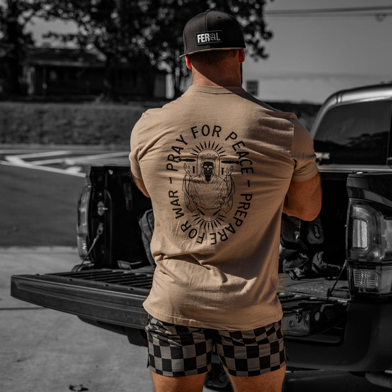 Load image into Gallery viewer, Pray For Peace. Prepare For War. Men's T-Shirt
