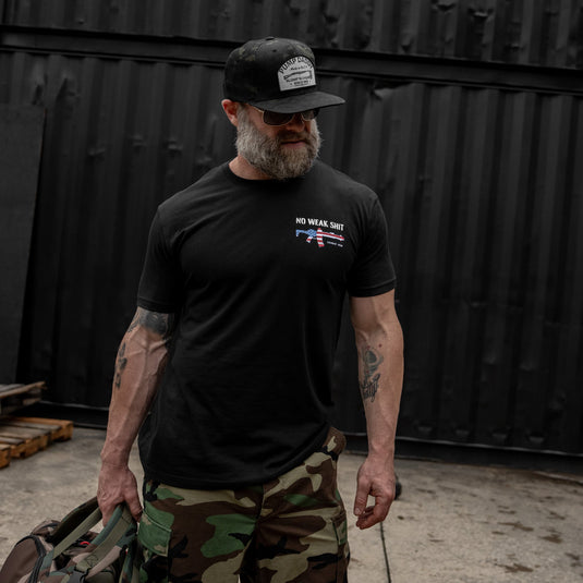 No Weak Shit Rifle Men's T-Shirt
