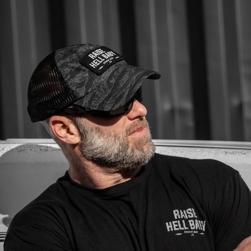 Load image into Gallery viewer, Raise Hell Baby Patch Tactical Ripstop Mesh Snapback Hat
