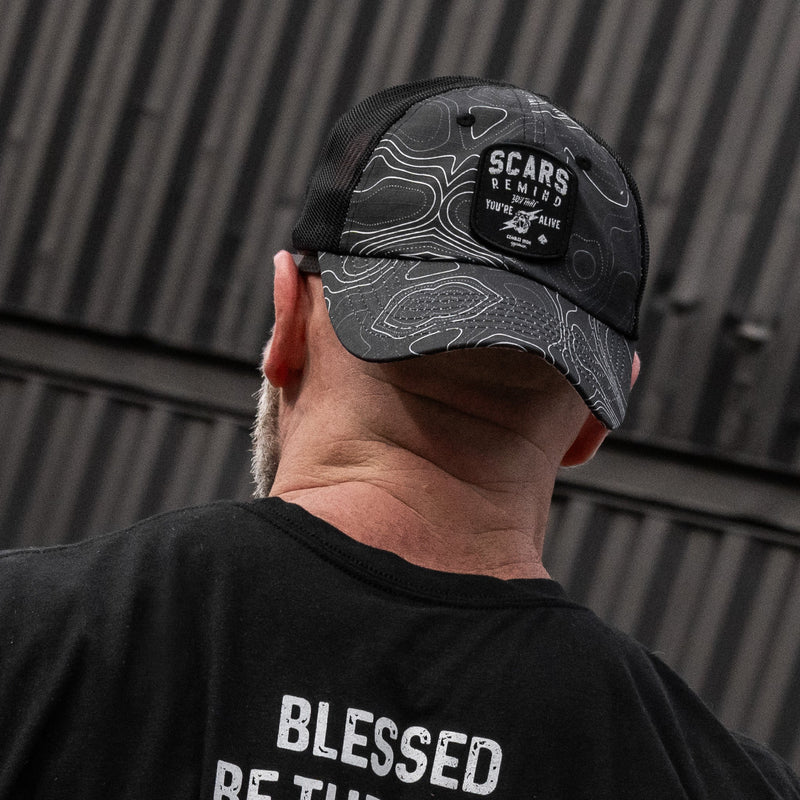 Load image into Gallery viewer, Scars Remind You You're Alive Patch Tactical Ripstop Mesh Snapback Hat
