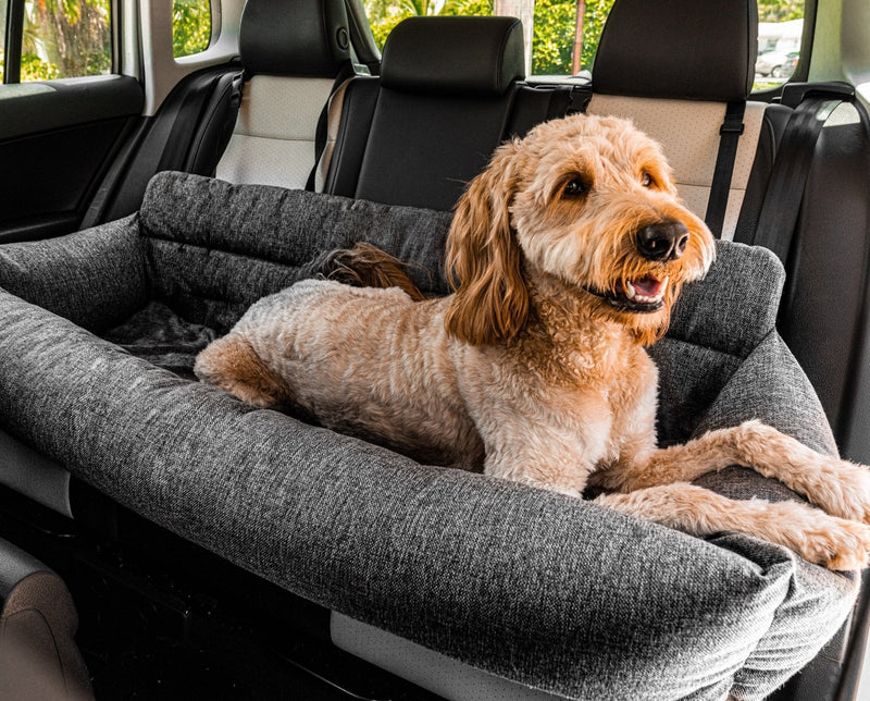 Load image into Gallery viewer, PupProtector™ Performance Tweed Memory Foam Dog Car Bed
