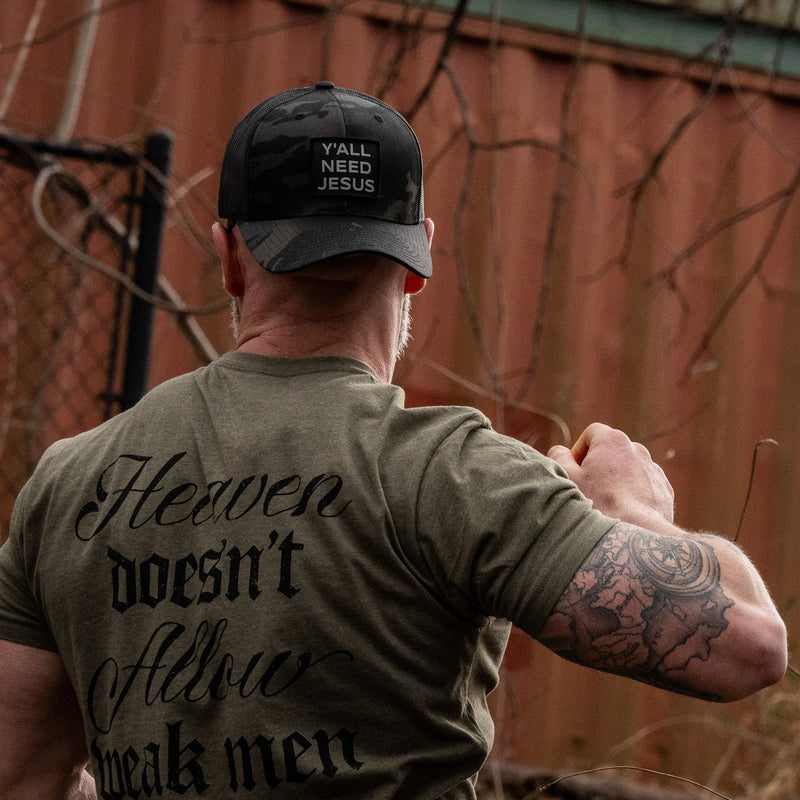 Load image into Gallery viewer, Y'all Need Jesus Patch Snapback Hat
