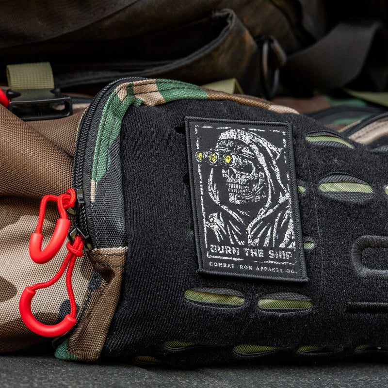 Load image into Gallery viewer, Burn The Ship Skull Velcro Patch
