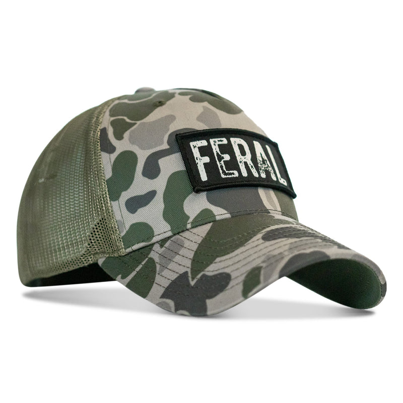Load image into Gallery viewer, Feral Vintaged Patch Snapback Hat
