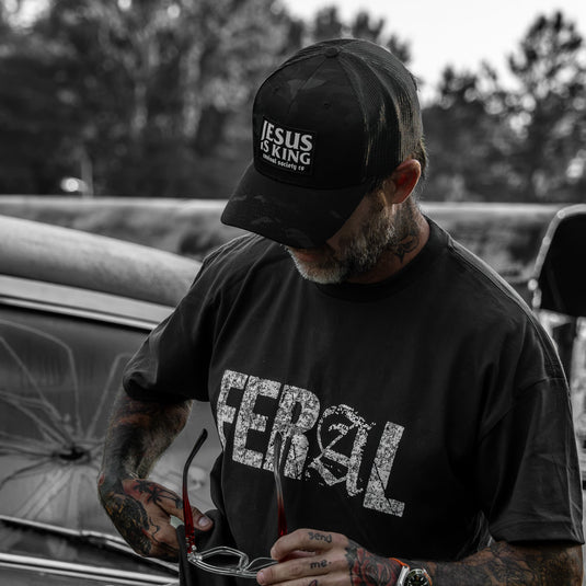 Jesus Is King Patch Snapback Hat