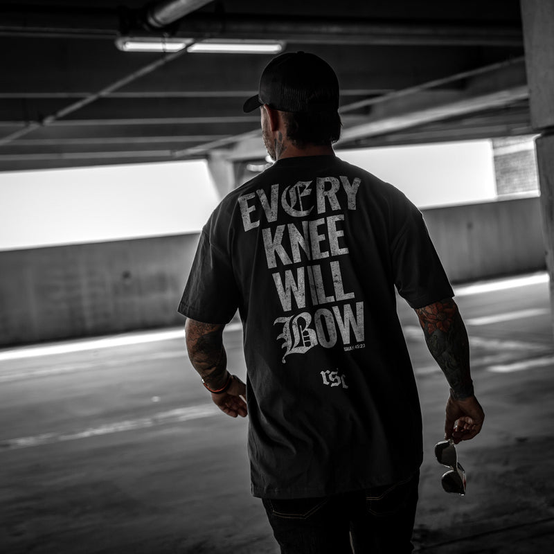 Load image into Gallery viewer, Every Knee Will Bow Men's Heavyweight T-Shirt
