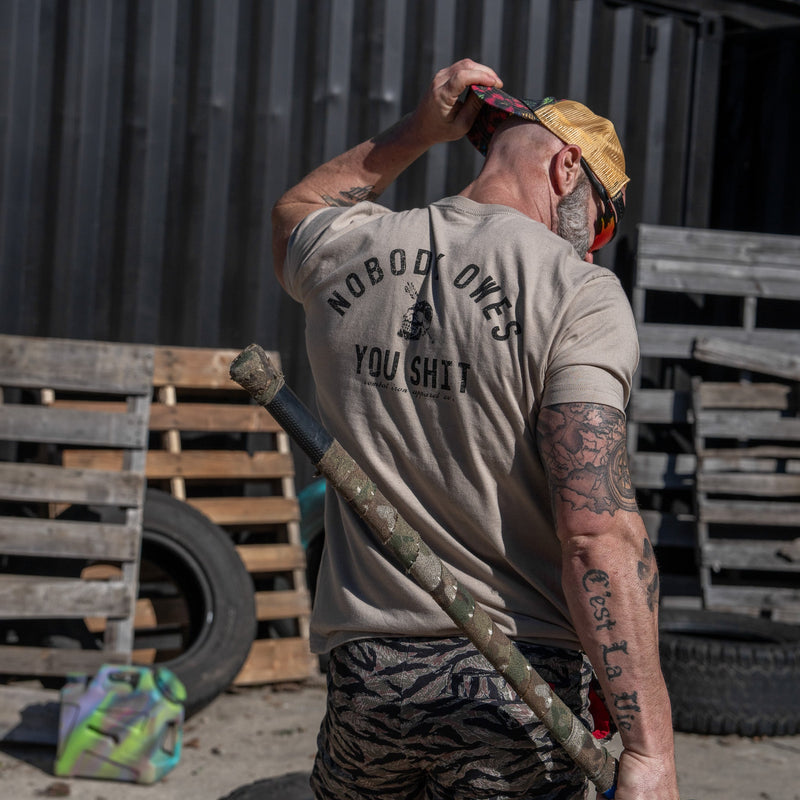 Load image into Gallery viewer, Nobody Owes You Shit Skull Men's T-Shirt
