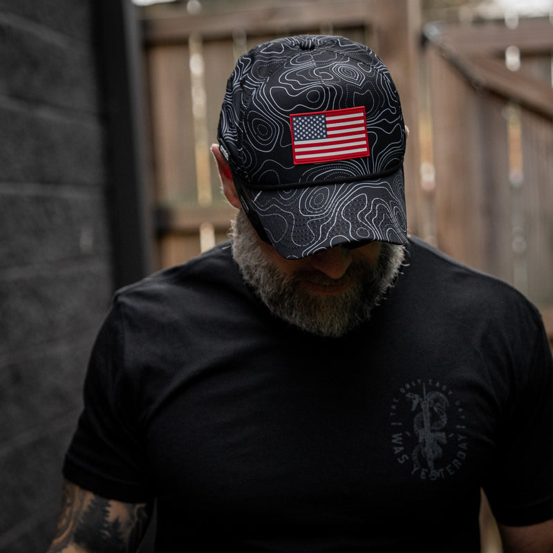 Load image into Gallery viewer, American Flag PVC Patch Waterproof Weekender Snapback
