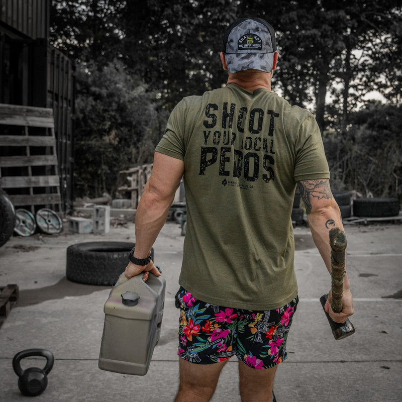 Load image into Gallery viewer, Shoot Your Local Pedos Men&#39;s T-Shirt
