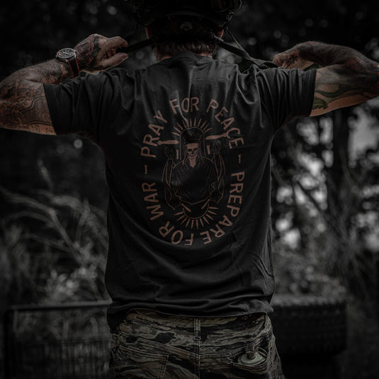 Pray For Peace. Prepare For War. Men's T-Shirt