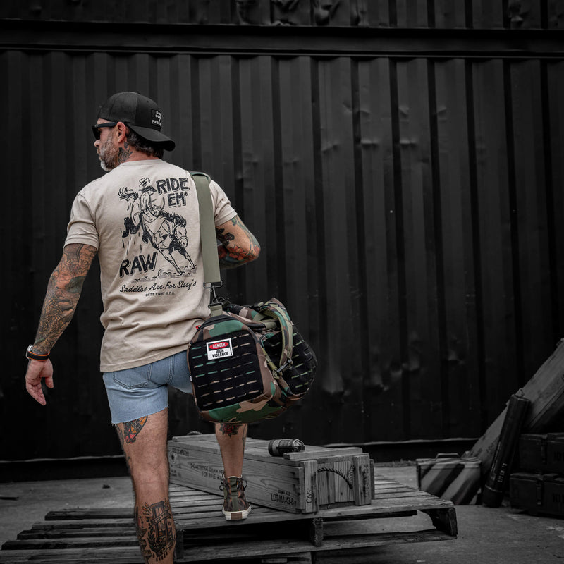 Load image into Gallery viewer, Ride &#39;Em Raw - Saddles Are For Sissy&#39;s Men&#39;s T-Shirt
