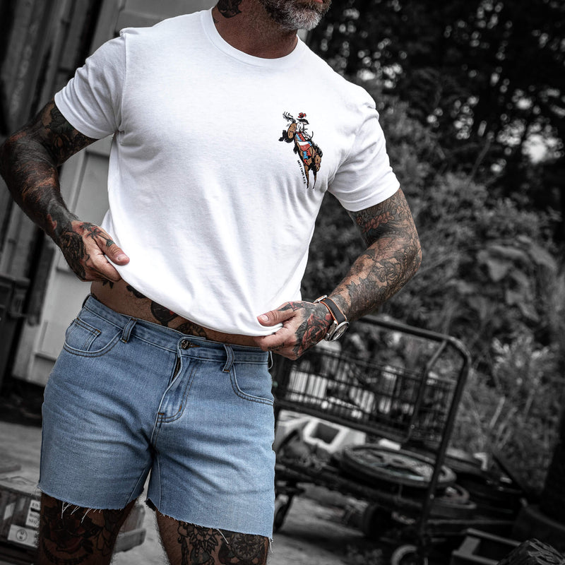 Load image into Gallery viewer, Ride &#39;Em Raw - Saddles Are For Sissy&#39;s Men&#39;s T-Shirt
