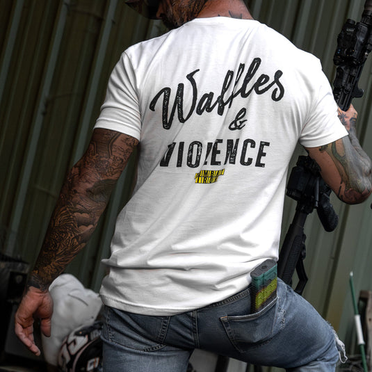 Waffles & Violence Men's T-Shirt