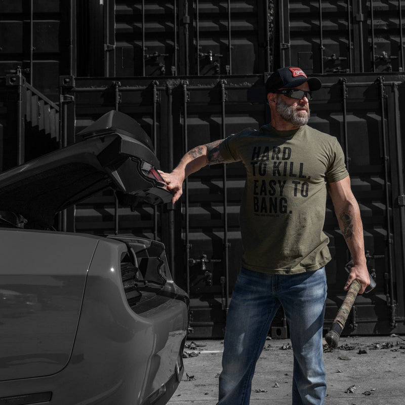 Load image into Gallery viewer, Hard to Kill. Easy to Bang. Men's T-Shirt
