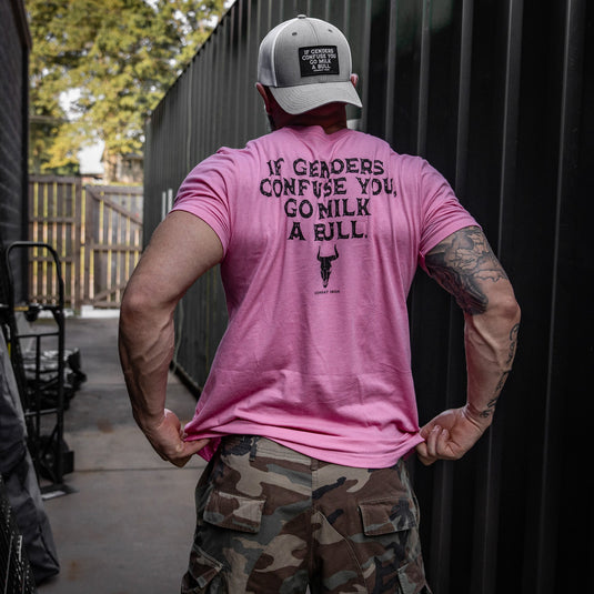 If Genders Confuse You, Go Milk a Bull Men's T-Shirt