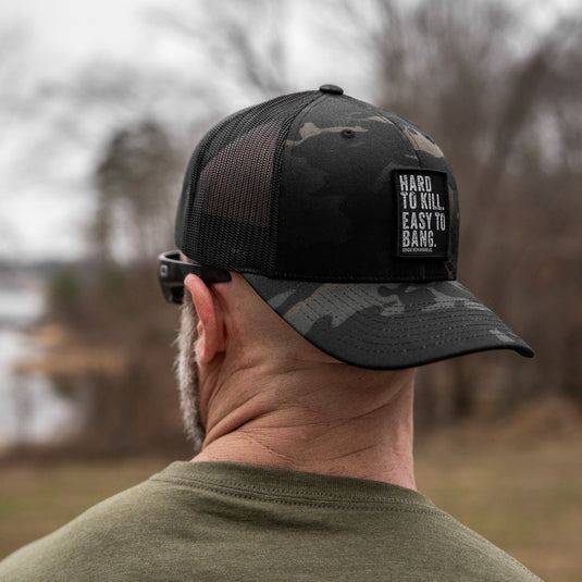 Hard to Kill. Easy to Bang. Patch Snapback Hat