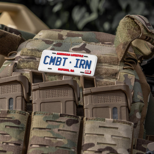 CMBTIRN AMERICAN LIFESTYLE LICENSE PLATE 3D PVC PATCH