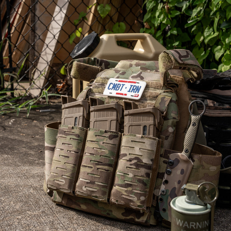 Load image into Gallery viewer, CMBTIRN AMERICAN LIFESTYLE LICENSE PLATE 3D PVC PATCH
