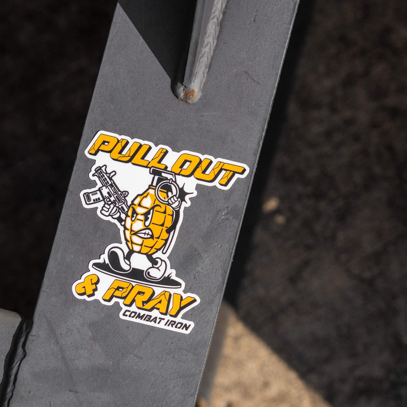 Load image into Gallery viewer, Pull Out &amp; Pray Grenade Decal
