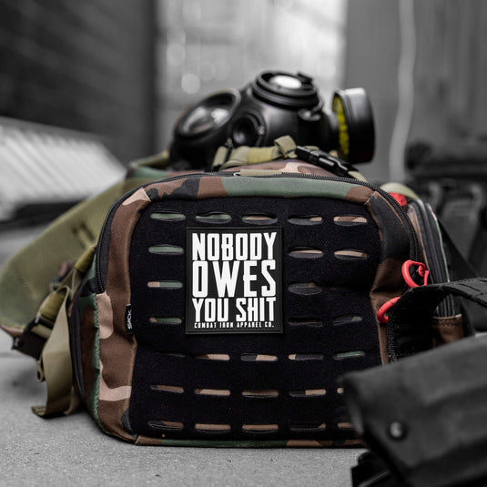 Nobody Owes You Shit PVC Velcro Patch