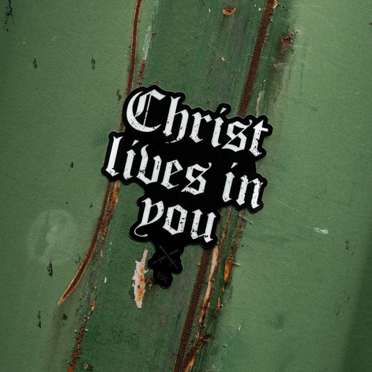 Christ Lives In You Decal