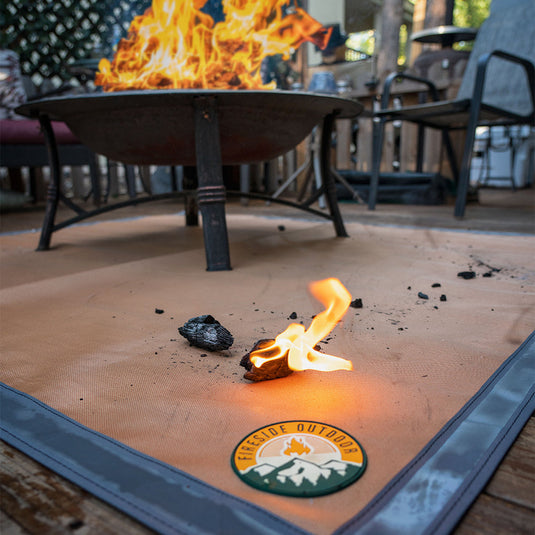 Ember Mat - Protect The Ground From Popping Embers or Dripping Grease
