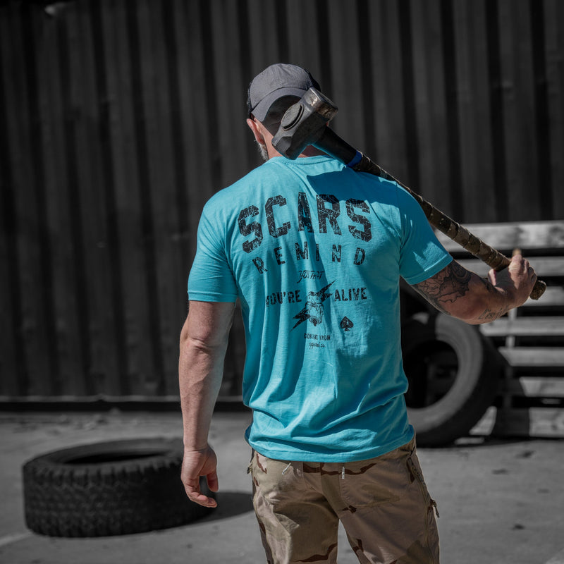 Load image into Gallery viewer, Scars Remind You That You&#39;re Alive Men&#39;s T-Shirt
