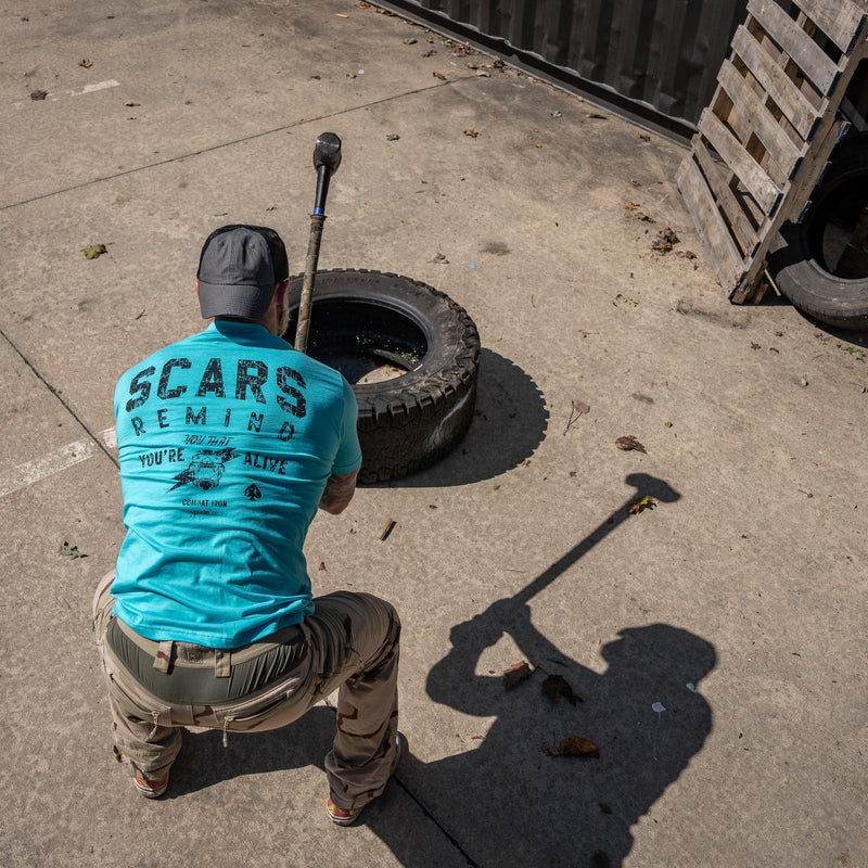 Load image into Gallery viewer, Scars Remind You That You&#39;re Alive Men&#39;s T-Shirt
