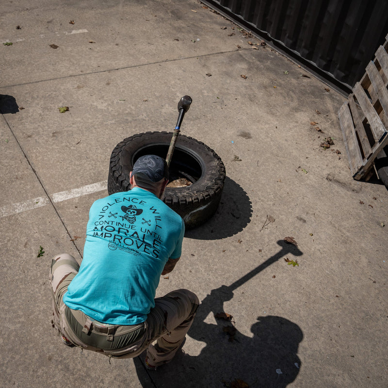 Load image into Gallery viewer, Violence Will Continue Until Morale Improves Men&#39;s T-Shirt
