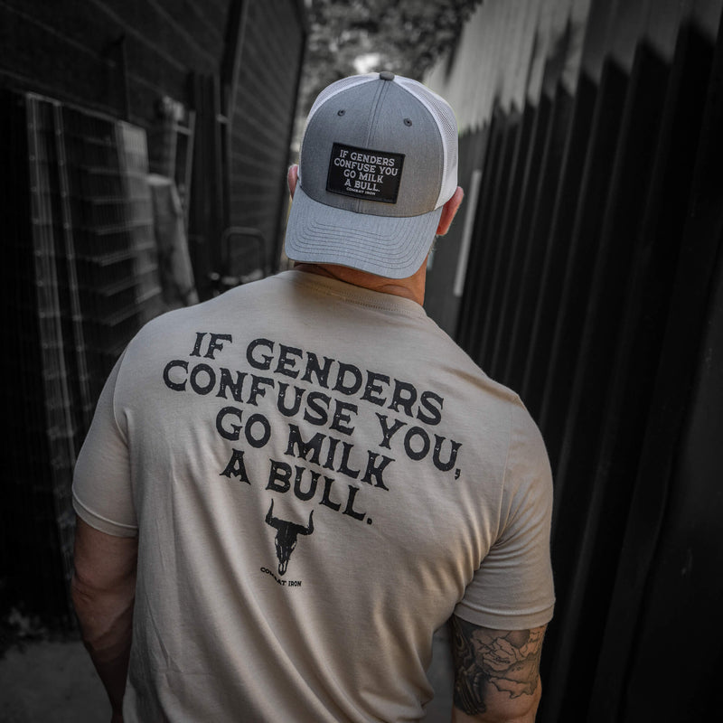 Load image into Gallery viewer, If Genders Confuse You, Go Milk a Bull Men&#39;s T-Shirt
