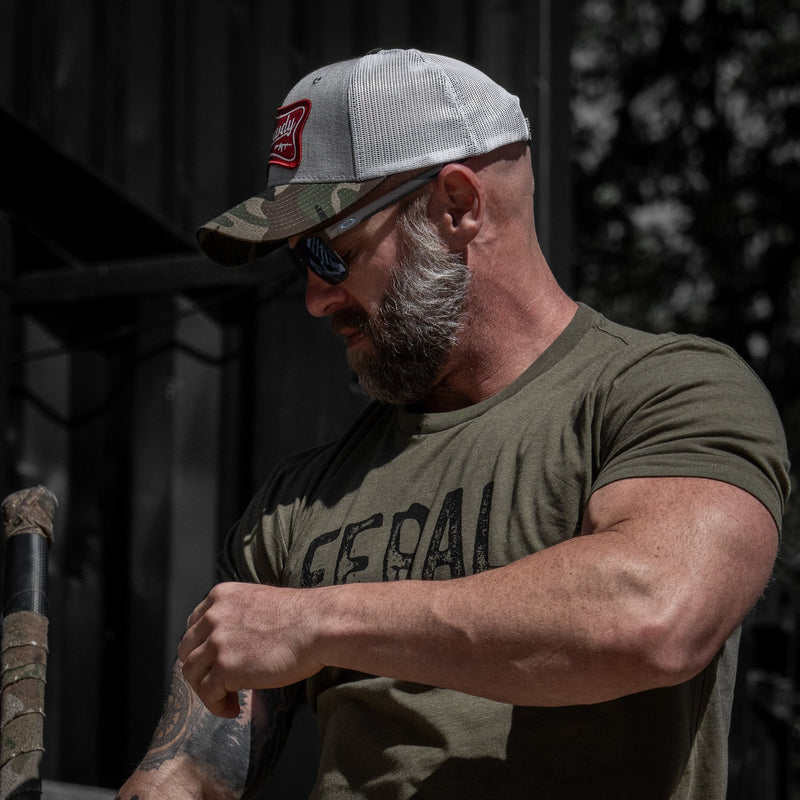 Load image into Gallery viewer, Rowdy Beer Logo Patch Snapback Hat
