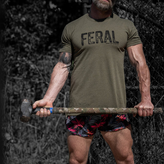 Feral Distressed Men's T-Shirt