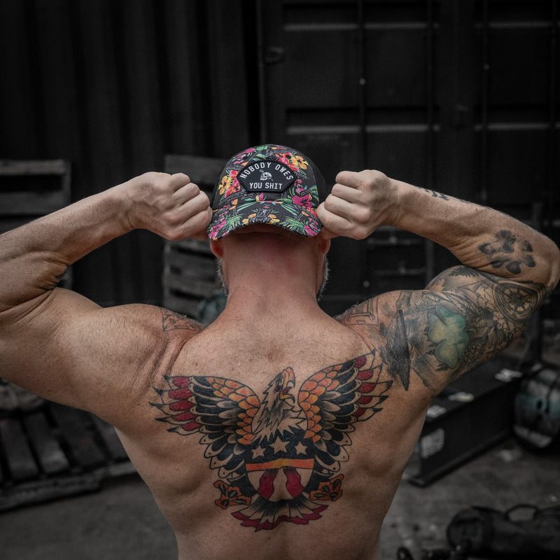 Load image into Gallery viewer, Nobody Owes You Shit Arched Patch Tactical Ripstop Mesh Snapback Hat
