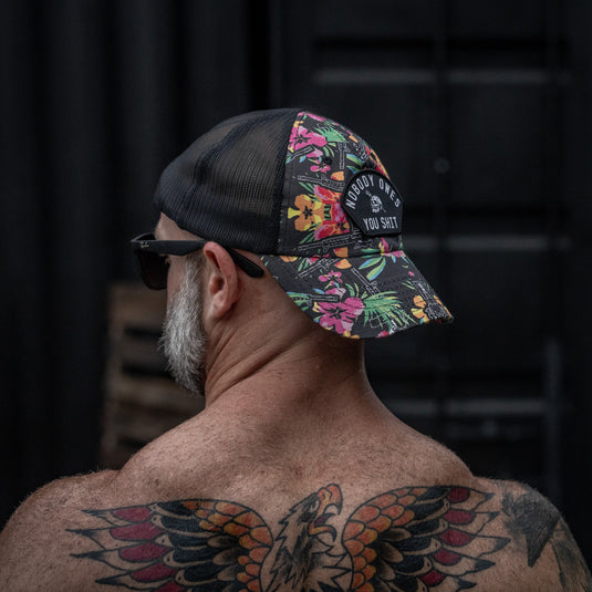 Nobody Owes You Shit Arched Patch Tactical Ripstop Mesh Snapback Hat
