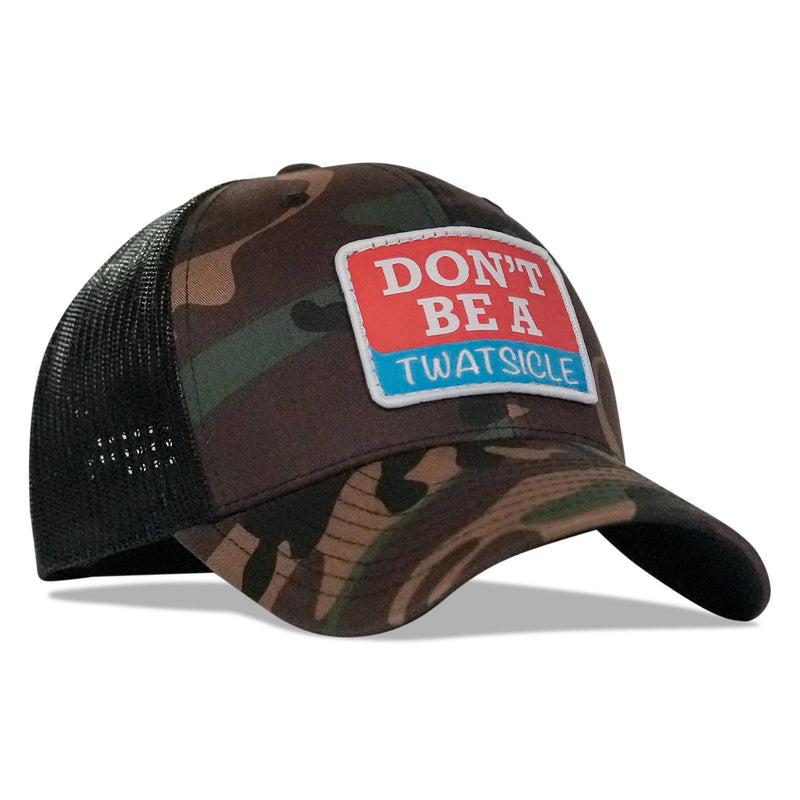 Load image into Gallery viewer, Don&#39;t Be A Twatsicle Patch Snapback Hat
