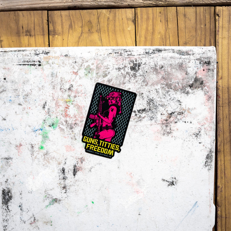 Load image into Gallery viewer, Guns, Titties &amp; Freedom Decal
