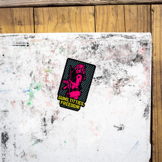 Guns, Titties & Freedom Decal