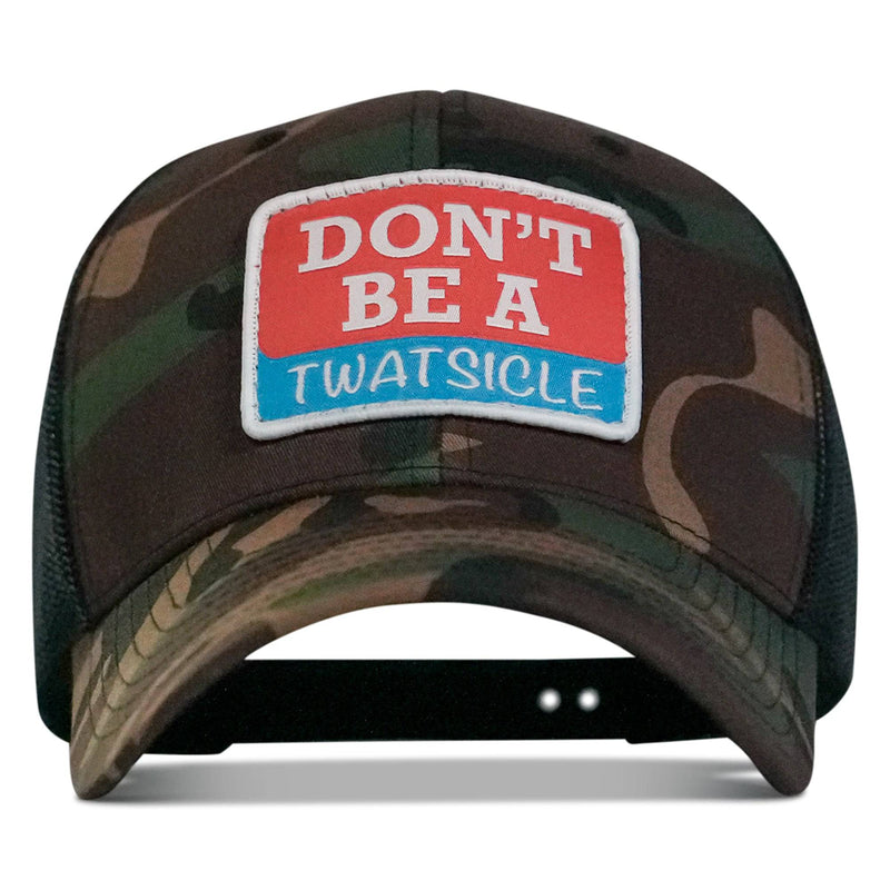 Load image into Gallery viewer, Don&#39;t Be A Twatsicle Patch Snapback Hat
