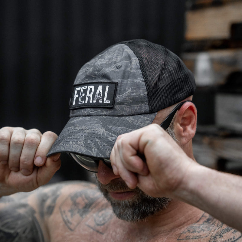 Load image into Gallery viewer, Feral Patch RipStop Mesh Snapback Hat
