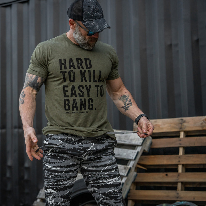 Load image into Gallery viewer, Hard to Kill. Easy to Bang. Men's T-Shirt
