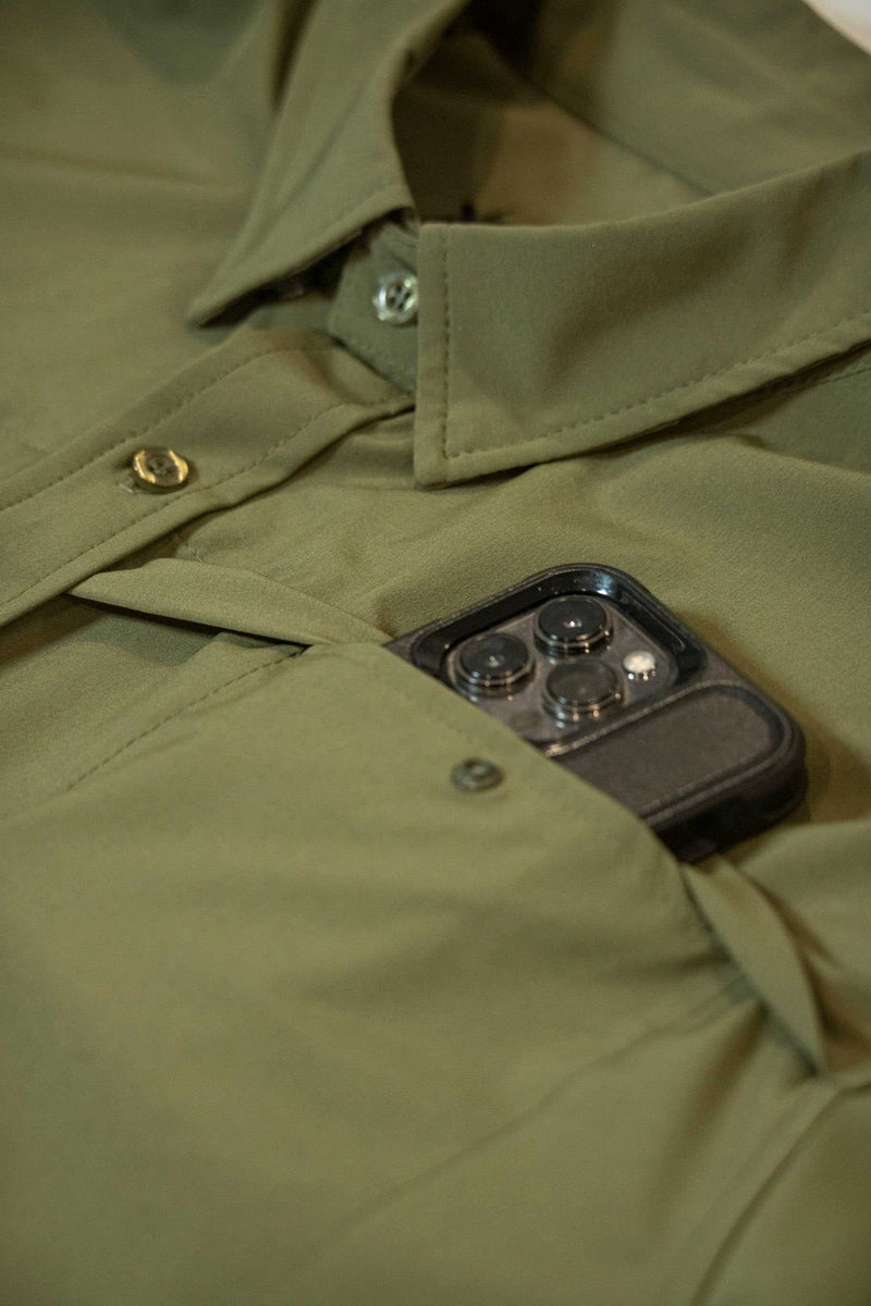 Load image into Gallery viewer, Long Sleeve Solid Lifestyle Button Down w/ REPEL-X
