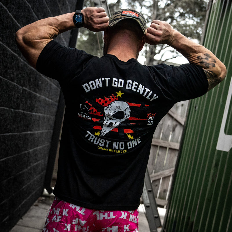 Load image into Gallery viewer, Don't Go Gently. Trust No One Men's T-Shirt
