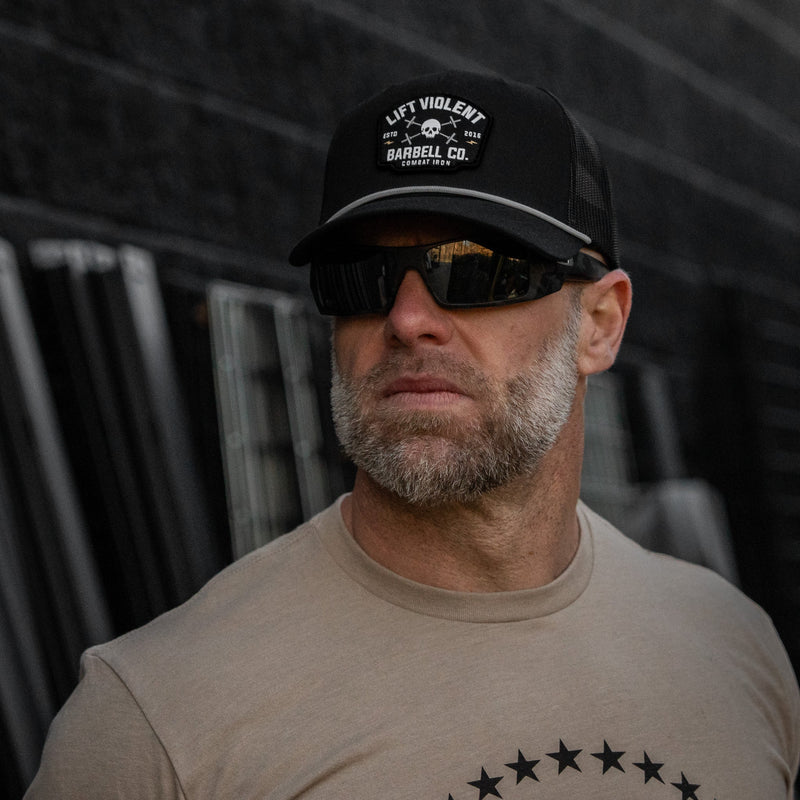 Load image into Gallery viewer, Lift Violent Barbell Co. Classic 5 Panel Ripstop Rope Snapback Hat
