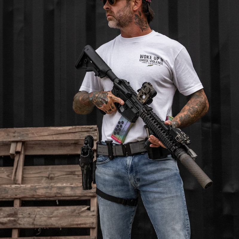 Load image into Gallery viewer, Woke Up &amp; Chose Violence Men's T-Shirt
